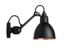 Billede af DCW Editions Lampe Gras N304 Væglampe Rund H: 14cm - Sort/Sort/Kobber