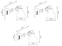 Billede af DCW Editions Lampe Gras N304 Væglampe Rund H: 14cm - Sort/Kobber