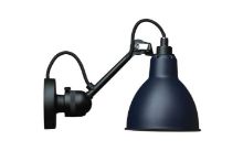Billede af DCW Editions Lampe Gras N304 Væglampe Rund H: 14cm - Sort/Blå