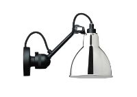 Billede af DCW Editions Lampe Gras N304 Væglampe Rund H: 14cm - Sort/Krom