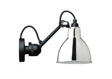 Billede af DCW Editions Lampe Gras N304 Væglampe Rund H: 14cm - Sort/Krom