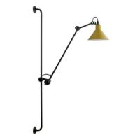 Billede af DCW Editions Lampe Gras N214 Væglampe Konisk H: 120cm - Sort/Gul