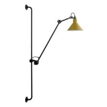 Billede af DCW Editions Lampe Gras N214 Væglampe Konisk H: 120cm - Sort/Gul
