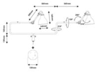 Billede af DCW Editions Lampe Gras N303 Væglampe Rund L: 92cm - Sort/Krom