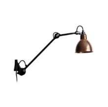 Billede af DCW Editions Lampe Gras N222 Væglampe Rund H: 40cm - Sort/Rå Kobber/Hvid
