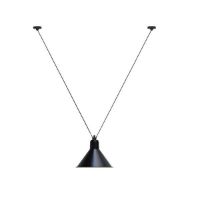 Billede af DCW Editions Lampe Gras N323 XL Pendel Konisk Les Acrobates De Gras H: 300cm - Sort/Sort
