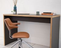 Billede af Vermund VL119 Kontorstol SH: 46 cm - Savanne Cognac Læder / Krom Stel