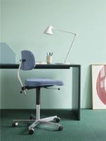 Billede af Montana Kevi 2534U Fuldpolstret Kontorstol SH: 40-53  cm - Re-wool 758/Blankpoleret Stel