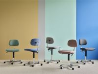 Billede af Montana Kevi 2534U Fuldpolstret Kontorstol SH: 40-53  cm - Re-wool 858/Blankpoleret Stel