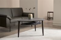 Billede af Thomsen Furniture Katrine Sofabord m. Hylde 68x101 cm H: 50 - Røget Eg / Shadow Ker Laminat