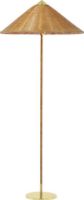 Billede af GUBI Paavo Tynell 9602 Floor Lamp H: 153,5 cm - Wicker / Brass


