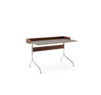 Billede af &Tradition Pavilion Desk AV17 w. Back 130x65 cm - Linoleum Iron 4178 / Lacquered Walnut 