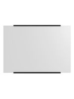 Billede af Moebe Rectangular Wall Mirror 70x100 cm - Black Stained Oak