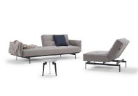 Billede af Innovation Living Black Label ILB 201 Sovesofa m. Armlæn L: 226 cm - Corocco Warm Grey/Sort