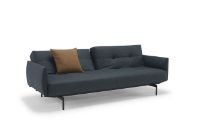 Billede af Innovation Living Black Label ILB 201 Sovesofa m. Armlæn L: 226 cm - Mahoga Dark Blue/Sort