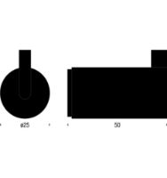Billede af FROST NOVA2 Krog 6L Sæt m. 2 stk Ø: 2,5cm - Børstet