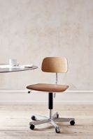 Billede af Montana Kevi 2533 Sædepolstret Kontorstol SH: 48-61 cm - Eg/Krom/Brady Ultra læder