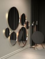 Billede af FROST UNU Spejl 4131 Ø: 100 cm - Guld