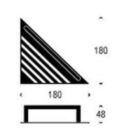 Billede af FROST NOVA2 Sæbehylde 3 t/hjørne 18x18cm - Børstet