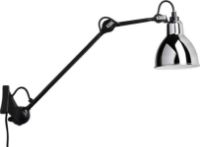 Billede af DCW Editions Lampe Gras N222 Væglampe Rund H: 40cm - Sort/Krom