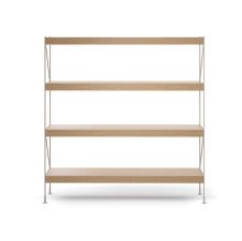 Billede af Audo Copenhagen Zet Storage System H: 158 cm - Ivory/Natural Oak  