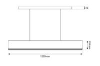 Billede af DCW Editions Mantis Respiro 1200 Pendel L: 120 cm - Hvid/Guld