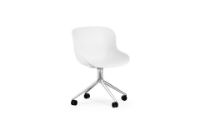 Billede af Normann Copenhagen Hyg Drejestol SH: 46 cm - Hvid/Aluminium