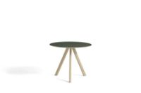 Billede af HAY CPH 20 Round Table Ø: 90 cm - Lacquered Solid Oak/Green Linoleum 