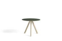 Billede af HAY CPH 20 Round Table Ø: 90 cm - Lacquered Solid Oak/Green Linoleum 