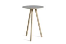 Billede af HAY CPH 20 Round Table Ø: 70 cm - Lacquered Solid Oak/Grey Linoleum