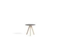 Billede af HAY CPH 20 Round Table Ø: 50 cm - Lacquered Solid Oak/Grey Linoleum