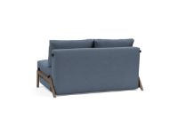 Billede af Innovation Living Black Label ILB 500 Sovesofa 140-200 cm - Yogia Ocean Blue/Røget Eg