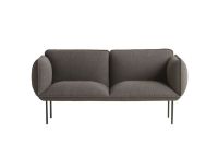 Billede af Woud Nakki 2-Seater L: 180 cm - Textaafoam Alpine / 18 Dark Brown