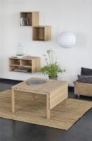 Billede af Haslev Klassik 5A Sofabord 85x85 cm - Hvidolieret Eg