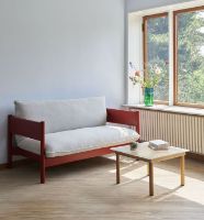 Billede af HAY Kofi Table 80x80 cm - Solid Oak / Clear Reeded Glass