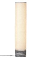 Billede af GUBI Unbound Gulvlampe H: 80 cm Medium - Natural Canvas/Grey Marble 