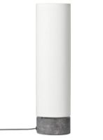 Billede af GUBI Unbound Bordlampe H: 45 cm - White Linnen/Grey Marble 
