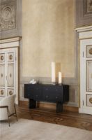 Billede af GUBI Unbound Bordlampe H: 45 cm - White Linnen/Grey Marble 
