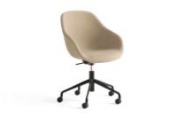 Billede af HAY AAC155 Drejestol About A Chair SH: 44 cm - Black Powder Coated Aluminium/Hallingdal 224