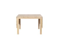 Billede af Haslev Klassik 3E Sofabord m. 2 Klapper 75x75 cm - Hvidolieret Eg