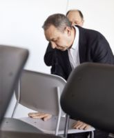 Billede af HAY Soft Edge P10 Bar Stool High w. Seat Upholstery SH: 75 cm - Hallingdal 166/Black/Chromed Steel 