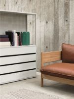 Billede af HAY Arbour Club Sofa B: 150 cm - Nevada NV2488S / Black Water-Based Lacquered Solid Beech