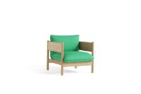 Billede af HAY Arbour Club Armchair SH: 40 cm - Vidar 932 / Bottle Green Water-Based Lacquered Solid Beech