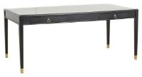 Billede af Nordal EMS Skrivebord med 2 skuffer 179x90 cm - Black Wood 