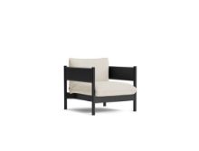 Billede af HAY Arbour Club Armchair SH: 40 cm - Vidar 1511 / Black Water-Based Lacquered Solid Beech