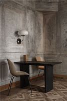 Billede af GUBI Private Desk 120x60 cm - Brown/Black Stained Veneer 