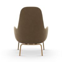 Billede af Normann Copenhagen Era Lounge Chair High Oak SH: 40 cm - City Velvet Vol 2 / 077