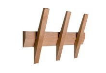 Billede af Hoigaard Tangent-3 Knagerække B:38 cm - Eg Olieret