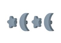 Billede af Nofred Kids Stars & Moons Hooks H: 3,4 cm - Blue OUTLET