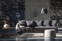 Billede af Bent Hansen Pado 1 3 pers. Sofa L: 245 cm - Eros 36 Light Brown / Sort Stel